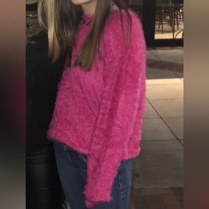 Pink sweater!